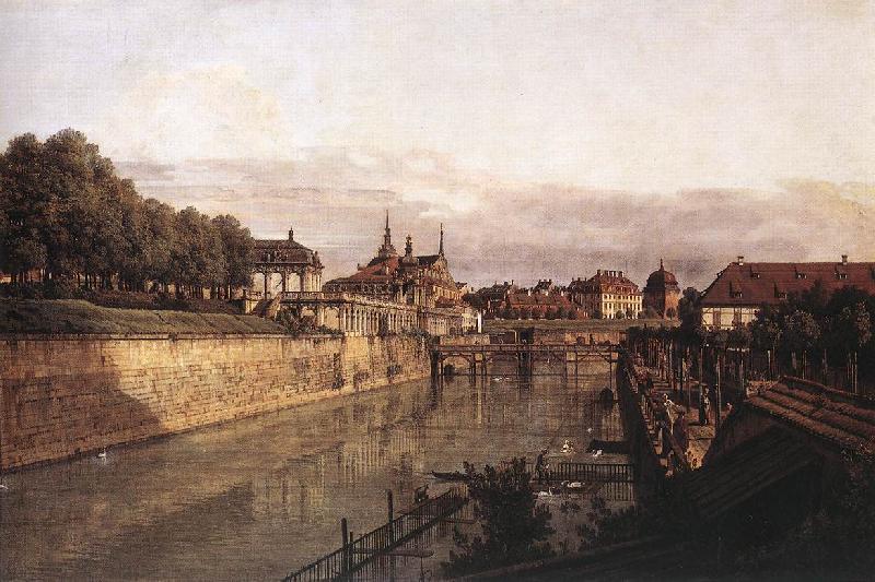 BELLOTTO, Bernardo Zwinger Waterway Germany oil painting art